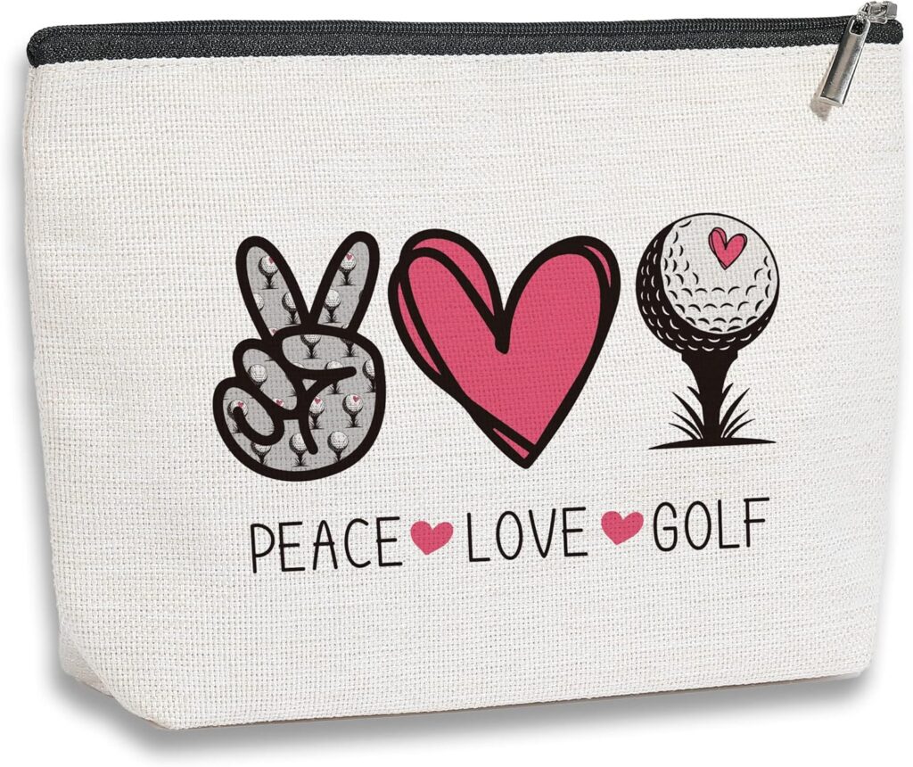 Golf Gifts Inspirational Gifts for Women Golf Lover Gifts for Golfer Golf Gifts for Women Men Him Her Player Coach Makeup Bag Golfing Gifts for Women Christmas Birthday Gifts