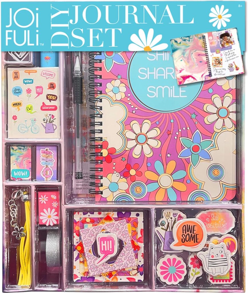 JOiFULi DIY Journal Set for Girls Gifts Ages 8 9 10 11 12 13 Years Old and Up