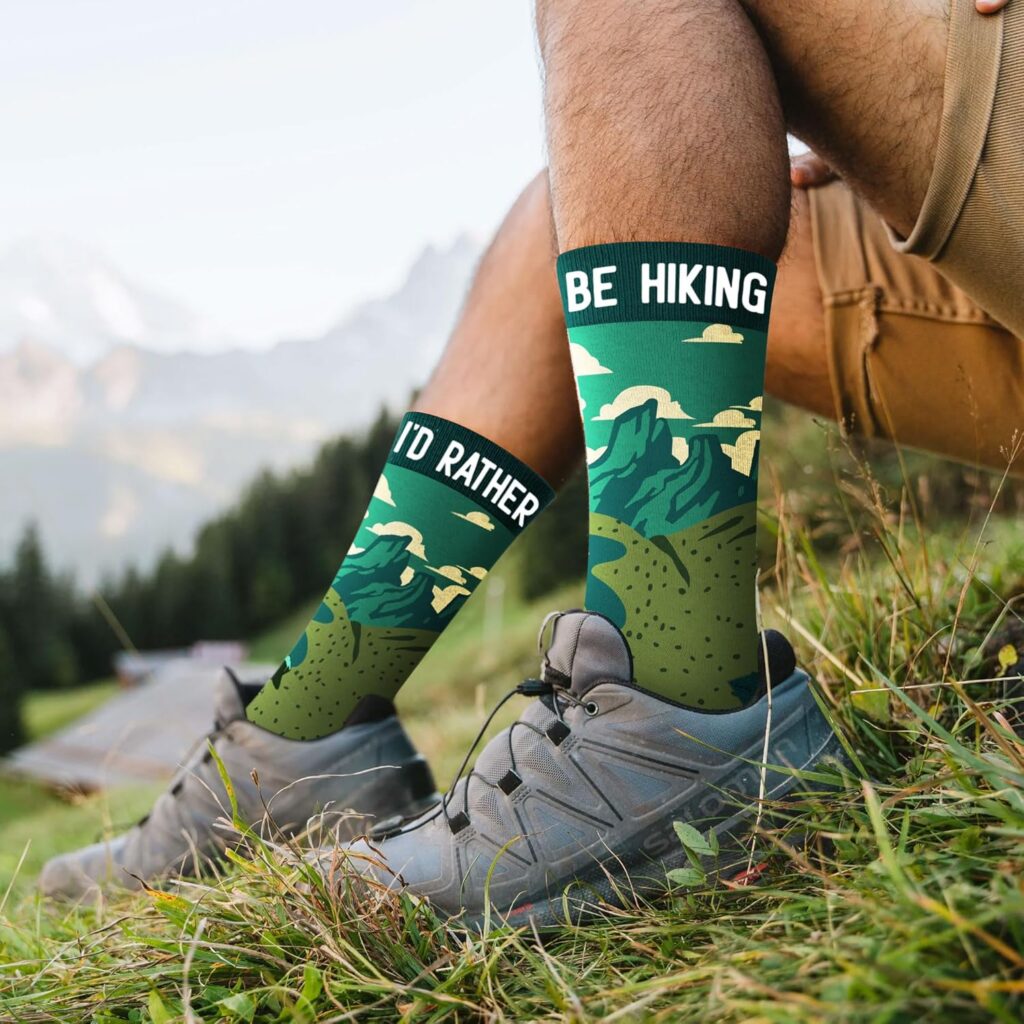 VICRAZY Hiking, Cycling, Camping Socks for Men, Women - Hiking, Bicycle, Camping, Bike Accessories, Stocking Stuffers