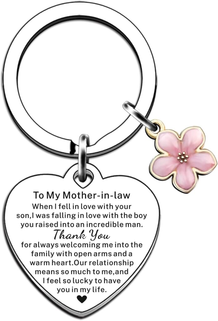 AMZQ Mother in Law Gifts Mother in Law Keyring Birthday Christmas Gifts Mothers Day Gifts for Mother in Law